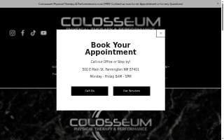 Colosseum Physical Therapy & Performance website