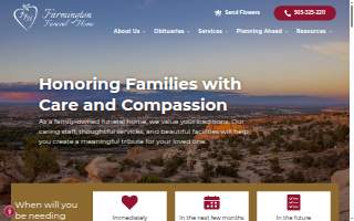 Farmington Funeral Home website