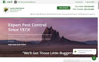 Larry's Pest Patrol website