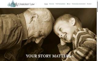 The Unsicker Law Firm, P.C. website