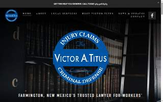 Victor Titus Law Firm website
