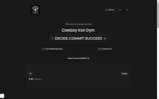 Cowboy Iron Gym website