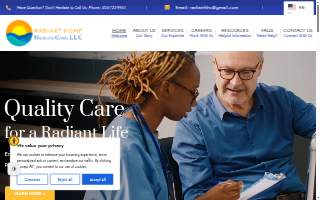 radiant home health care website