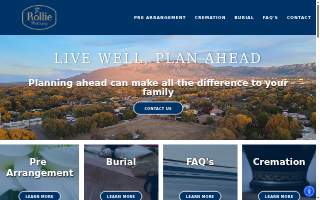 Rollie Mortuary website