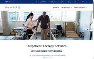 Covenant Health Hobbs Hospital Outpatient Therapy Services website