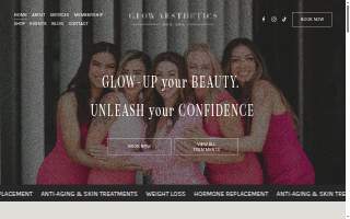 Glow Aesthetics Med Spa website