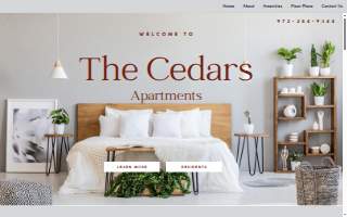 The Cedars Apartments website