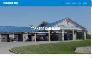 Tornado Car Wash website