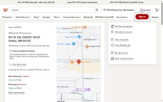 Walgreens Pharmacy website