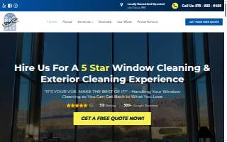 ClearVue Professional Window & Solar Panel Cleaning website