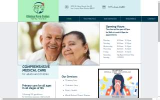Clinica Para Todos website