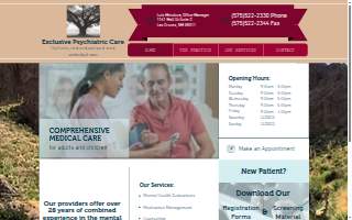 Exclusive Psychiatric Care website