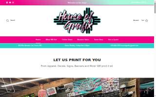 House Of Grafix website