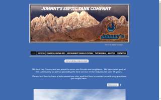 Johnny's Septic Tank Co website