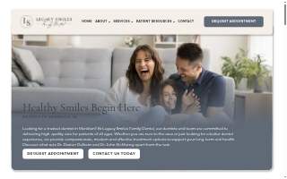 Legacy Smiles Orthodontic Specialists website