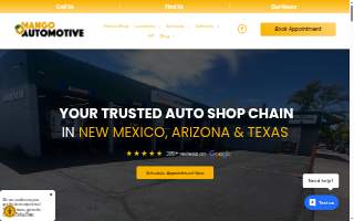 Mango Automotive & Diesel website