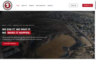 MANS Construction Company website