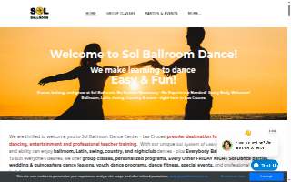 Sol Ballroom Dance Center website