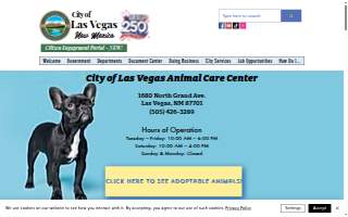 City of Las Vegas Animal Care Center website
