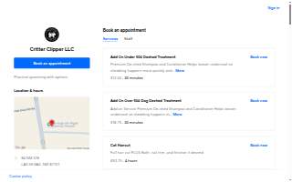 Critter Clipper website