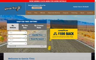 Garcia's Tire website