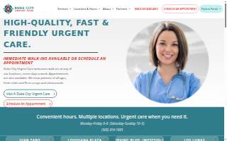 Duke City Urgent Care website
