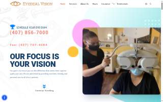 Eyedeal Vision website