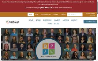 Kirtland Credit Union website