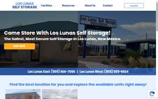 Los Lunas Self Storage website