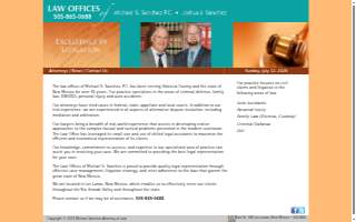 Michael S Sanchez Law Office website