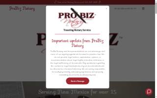 Pro - Biz Notary and Signing Services of Los Lunas website