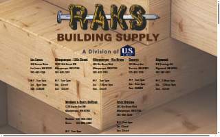 RAKS Building Supply, Inc. website