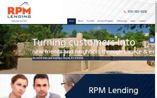 RPM Lending website