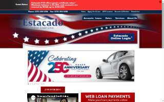 Estacado Federal Credit Union website