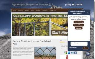Guadalupe Mountain Fencing LLC website
