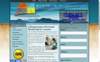 Melwani Law P.C. of Artesia website