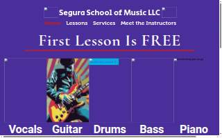 Segura School of Music LLC website