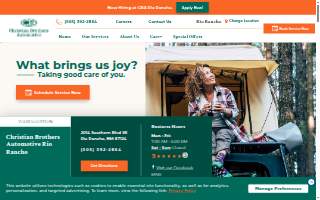 Christian Brothers Automotive Rio Rancho website