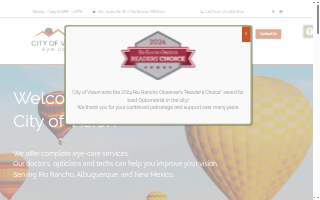 City of Vision Eye Care website