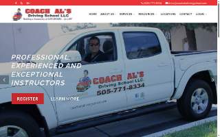 Coach Als Driving School website