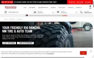 Firestone Complete Auto Care website