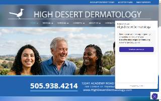 High Desert Dermatology website