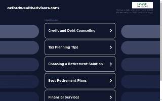 Oxford Wealth Advisors, an E.A. Buck Company website