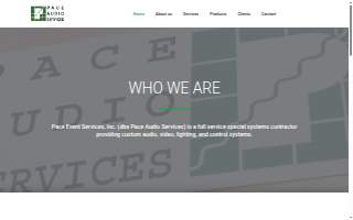 Pace Audio Services website