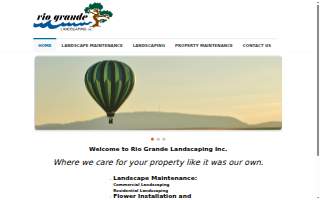 Rio Grande Landscaping website