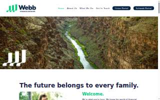 Webb Financial Advisors website
