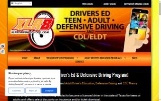 XLR8 Driving & Safety School website