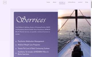 Azurite Services Psychiatric Care website
