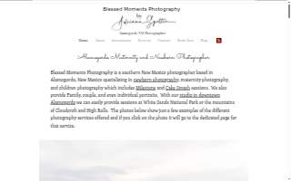 Blessed Moments Photography website