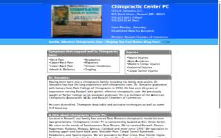 Chiropractic Center PC website